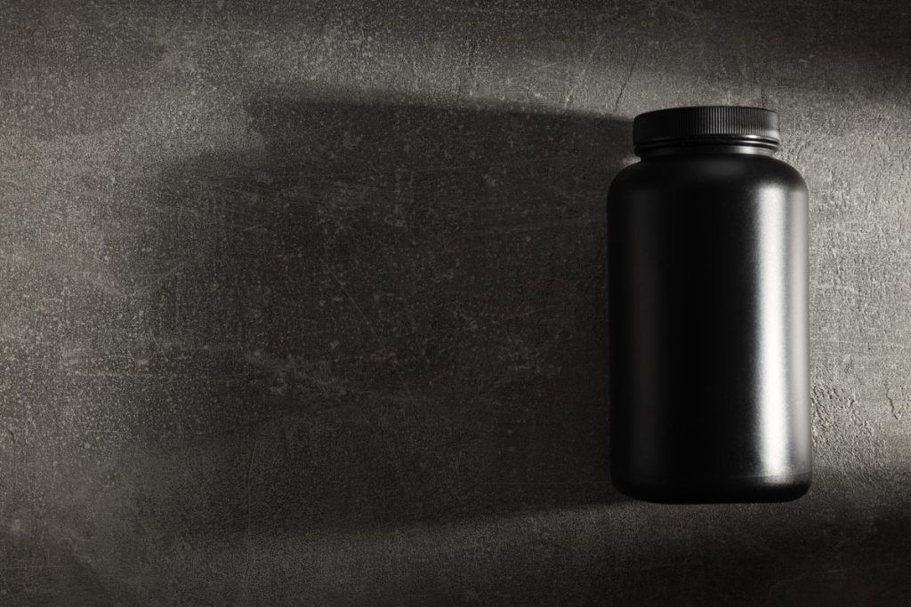 A supplement bottle, where claims must be accurate